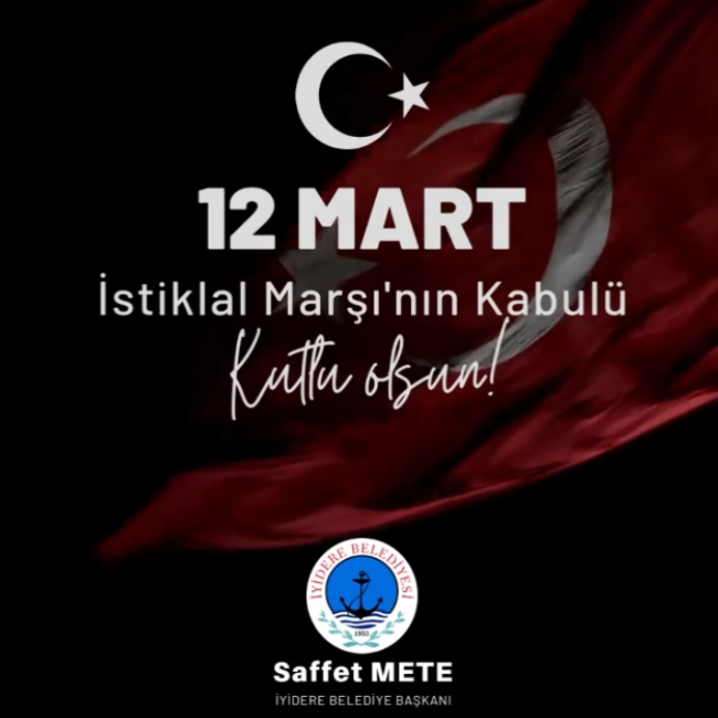 İstiklal Marşı’mızın kabulünün 101. yıl dönümü kutlu olsun.