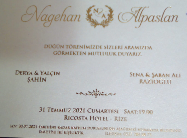 NAGEHAN&ALPARSLAN 31.07.2021 CUMARTESİ 19:00 /F