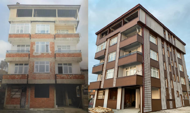2. Etap Dış Cephe Kaplama Projesi