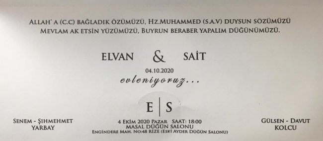 ELVAN & SAİT 04.10.2020 PAZAR 18:00 /f