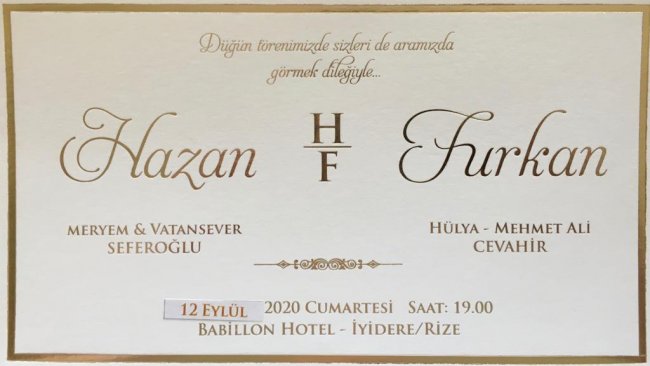 HAZAN & FURKAN 12.09.2020 CUMARTESİ 19:00 /f