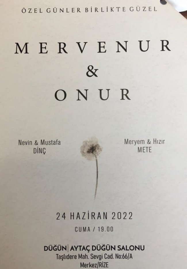 MERVENUR&ONUR 24.06.2022 CUMA SAAT 19:00 /F