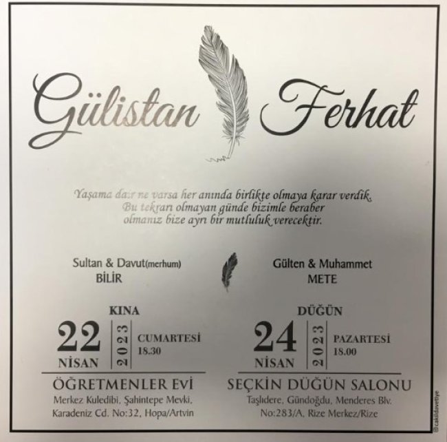 GÜLİSTAN & FERHAT METE /F